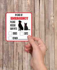 Thumbnail for Pet Emergency Rescue Sticker