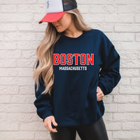 Thumbnail for Meet Me In Boston Baseball Crewneck Sweatshirt