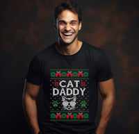 Thumbnail for Cat Daddy Ugly Christmas Sweater Men's T Shirt