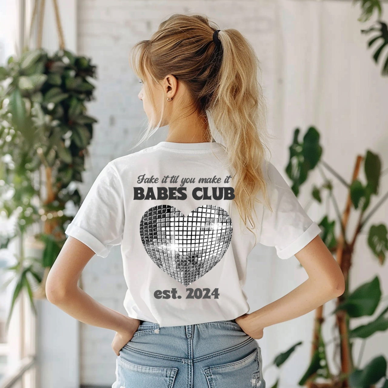Fake It Til You Make It Babes Club T Shirt