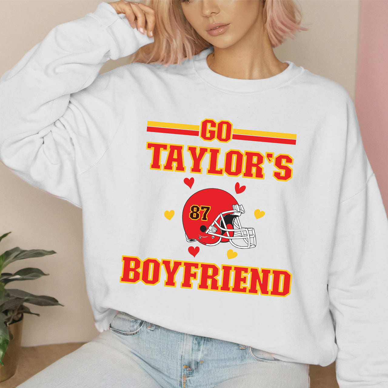 Go Taylors Boyfriend 87 Kansas City Crewneck Sweatshirt