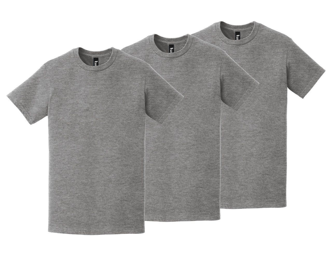 Heather Gray Short Sleeve Multipack Men 's T Shirts