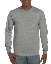 Thumbnail for Heather Gray Long Sleeve Multipack Men 's T Shirts