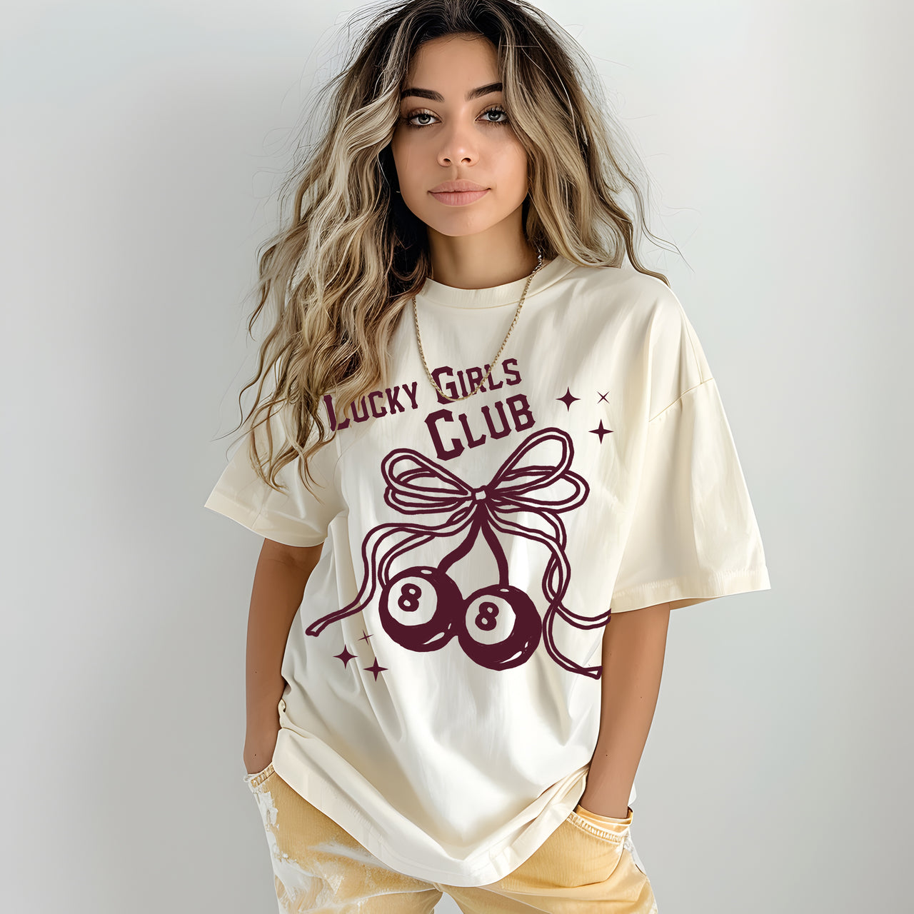 Lucky Girls Club Coquette T Shirt