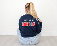 Thumbnail for Meet Me In Boston Baseball Crewneck Sweatshirt