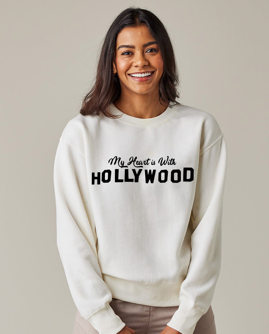 My Heart is with Hollywood Fundraiser Sweatshirt to Help Wildfire Relief Efforts