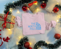 Thumbnail for The North Pole Logo Trendy Christmas Crewneck Sweatshirt