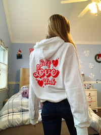 Thumbnail for Valentines Day Self Love Club Hooded Sweatshirt