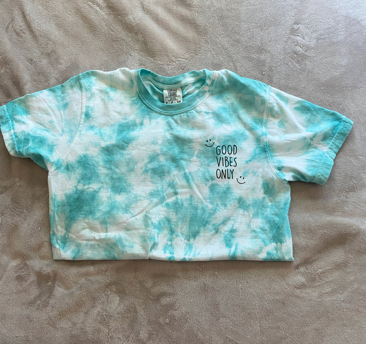 Good Vibes Only Comfort Colors Tie Dye T-Shirt